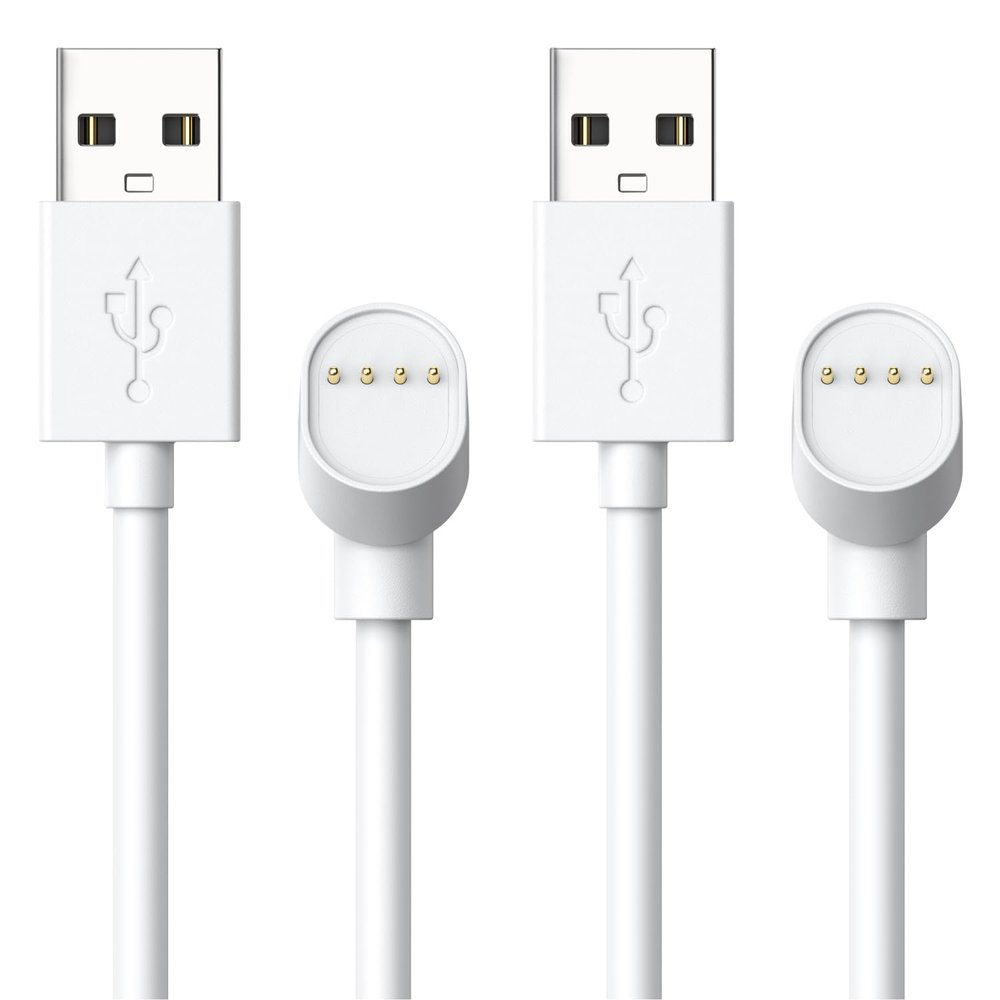 TUSITA Charge Cable Compatible Google Nest Cam 1M - Magnetic Charging Camera Wire, 2-Pack
