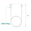TUSITA Charge Cable Compatible Google Nest Cam 1M - Magnetic Charging Camera Wire, 2-Pack view 2