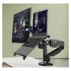 Gas Spring Dual Arm for 17"-27" Monitor Holder + 10"-17" Laptop Support Air Press Mount Stand Load 2-9kg (Color : F160NXU3-FP-2) view 2