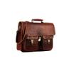 18-Inch Tan Brown Leather Messenger Bag  Stylish Satchel for Men, Versatile Crossbody, and Shoulder Companion for Work view 2