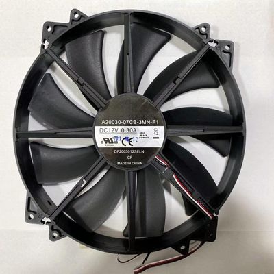 Fan for A20030-07CB-3MN-F1 DC12V 0.30A 20CM 3-Wire Chassis Cooling Fan