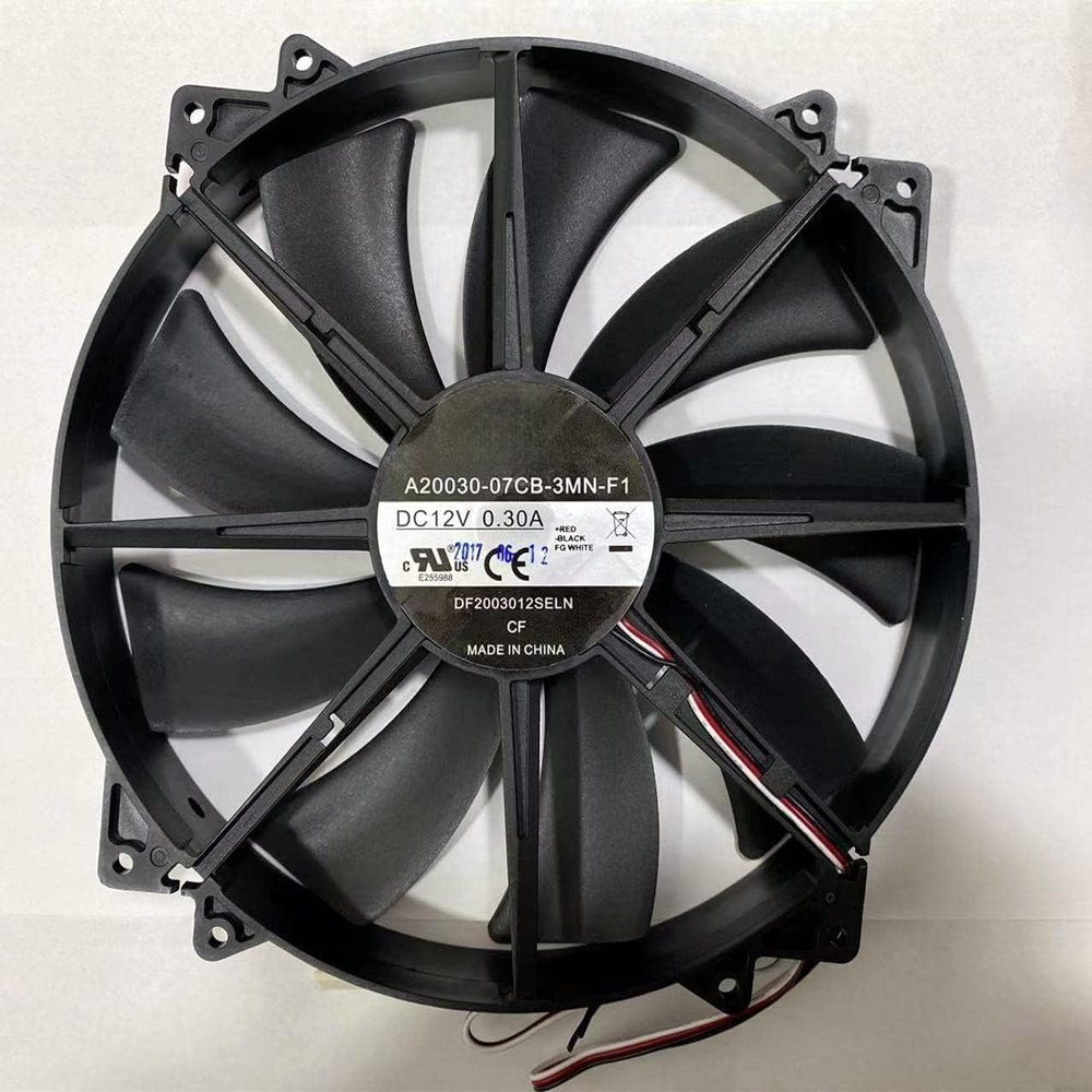 Fan for A20030-07CB-3MN-F1 DC12V 0.30A 20CM 3-Wire Chassis Cooling Fan