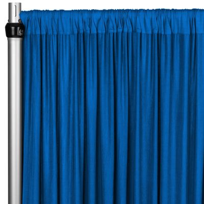 Spandex 4-Way Drape Curtain Photo Backdrop Panel Royal Blue 18Ft H x 60 Inch W Stretch Durable for Wedding Ceremony, Party Stage Backdrop Decoration