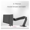 F32 Gas Strut 24-32 Inch Dual Screen Monitor Mount Bracket Desktop Sit Stand Workstation Load 2-15kgs (Color : White) view 4