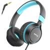 EarFun S1 Kids Headphones, Foldable Wired Headphones for Kids, 85dB Volume Limit, Stereo Sound, Adjustable Headband, Portable Lightweight On-Ear Headphone for School/Travel/Boys/Girls/PC, Black view 1