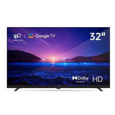 FPD 32-inch Smart TV Google TV HD 720p with Google Play and Google Cast Built-in, HDR 10, Dolby Audio, Voice Remote, Stream Live TV(Palette-Series, CG32-P3, 2024 Model)