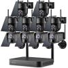 Kittyhok Solar Camera Security Outdoor System | 4pcs Bullet Solar Camera, 6pcs PT Solar Security Camera Outdoor, Solar Power, Human Detection, Spotlight, 10CH NVR, Local Storage, No Monthly Fees view 1