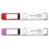 QSFPTEK 100GBASE-BX10 BiDi QSFP28 Module, 100gbe Optical Ethernet Transceiver, 10km DDM LC SMF Compatible for Cisco QSFP28-100G-BX10-D(1271nm-TX/1331nm-RX)/ QSFP28-100G-BX10-U(1271nm-TX/1331nm-RX) view 2
