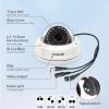 HEFLYCCTV 1080P Dome Analog Security Camera 2MP 4-in-1 (TVI/AHD/CVI/CVBS) Surveillance CCTV Vandal Proof Cameras,2.7mm-13.5mm Manual Focus/Zoom Varifocal Lens Wired BNC Cameras 45ft Night Vision view 2