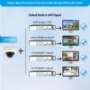 HEFLYCCTV 1080P Dome Analog Security Camera 2MP 4-in-1 (TVI/AHD/CVI/CVBS) Surveillance CCTV Vandal Proof Cameras,2.7mm-13.5mm Manual Focus/Zoom Varifocal Lens Wired BNC Cameras 45ft Night Vision view 4