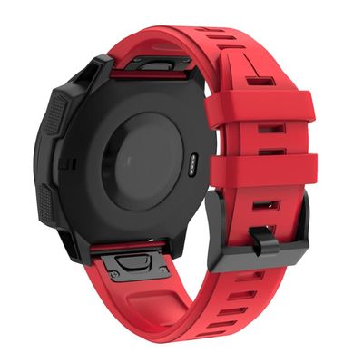 SVAPO 26 22mm Watch Band Strap For Garmin Fenix 6 6X Pro/Fenix 7 7X 7S Silicone Easyfit Wrist Strap For Fenix 5X Plus 3HR 935 945 S60 (Color : K, Size : 22mm For For Fenix 5 5 Plus)