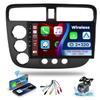 Leadfan Car Stereo Radio for Honda Civic 2001-2002 2003 2004 2005 Wireless CarPlay Android Auto, 9" IPS Touch Screen with WiFi GPS Navigation/Bluetooth/Mirror Link/FM/SWC/Back-up Camera/USB view 1