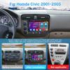 Leadfan Car Stereo Radio for Honda Civic 2001-2002 2003 2004 2005 Wireless CarPlay Android Auto, 9" IPS Touch Screen with WiFi GPS Navigation/Bluetooth/Mirror Link/FM/SWC/Back-up Camera/USB view 2