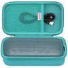 BOVKE Hard Travel Speaker Case for Bose New SoundLink Flex Speaker (2nd Gen) / Bose SoundLink Flex Bluetooth Portable Speaker, Extra Mesh Pocket for Bose Speaker Charger, Charging Cables, Turquoise view 1