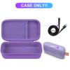 BOVKE Hard Travel Speaker Case for Bose New SoundLink Flex Speaker (2nd Gen) / Bose SoundLink Flex Bluetooth Portable Speaker, Extra Mesh Pocket for Bose Speaker Charger, Charging Cables, Lilac Purple view 2
