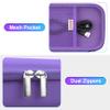 BOVKE Hard Travel Speaker Case for Bose New SoundLink Flex Speaker (2nd Gen) / Bose SoundLink Flex Bluetooth Portable Speaker, Extra Mesh Pocket for Bose Speaker Charger, Charging Cables, Lilac Purple view 3
