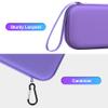 BOVKE Hard Travel Speaker Case for Bose New SoundLink Flex Speaker (2nd Gen) / Bose SoundLink Flex Bluetooth Portable Speaker, Extra Mesh Pocket for Bose Speaker Charger, Charging Cables, Lilac Purple view 4