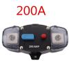 12-48V Circuit Breaker 50-300A Circuit Breaker Stereo Audio Car Fuse Holder AGU Style Stereo Amplifier Refit 4GA Cable Car Fuse (Color : Black) view 2