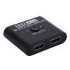 Muloo Bidirection Switcher 4K@60Hz,BiDirectional Splitter,Plugs and Play for DVD, HDTV, TV Stick, Monitors,Projectors, Approx.5.7x4.6x1.5cm/2.24x1.81x0.59in, Black view 4