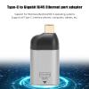 SUNGOOYUE Type C to Gigabit RJ45 Network Adapter, Plug and Play 10 100 1000mbps Transmission USB to Ethernet Adapter Compatible with Type C Devices WindowsOS X Support, SUNGOOYUEsgymnxd7ie view 2