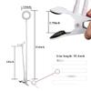Led Selfie Ring Light with Phone Holder Desk Lamp Lazy Bracket Tabletop Stand Flexible for Live Stream Video Blogger (Color : White) (Black) view 2