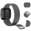 AK Metal Band Compatible with Fitbit Sense 2 / Versa 4 Bands, Stainless Steel Mesh Loop Magnetic Replacement Bracelet Strap for Fitbit Sense / Versa view 4