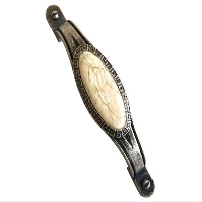 JCAKES 2.5" 3.75" 5" Cream Antique Pewter Drawer Pull Knob Cabinet Handle Dresser Pulls Kitchen Door Handles Hardware 64 96 128 mm Centers/C-C:2.5" (Size : L:5.4" (136 mm)/C-C:3.75" (96 mm))
