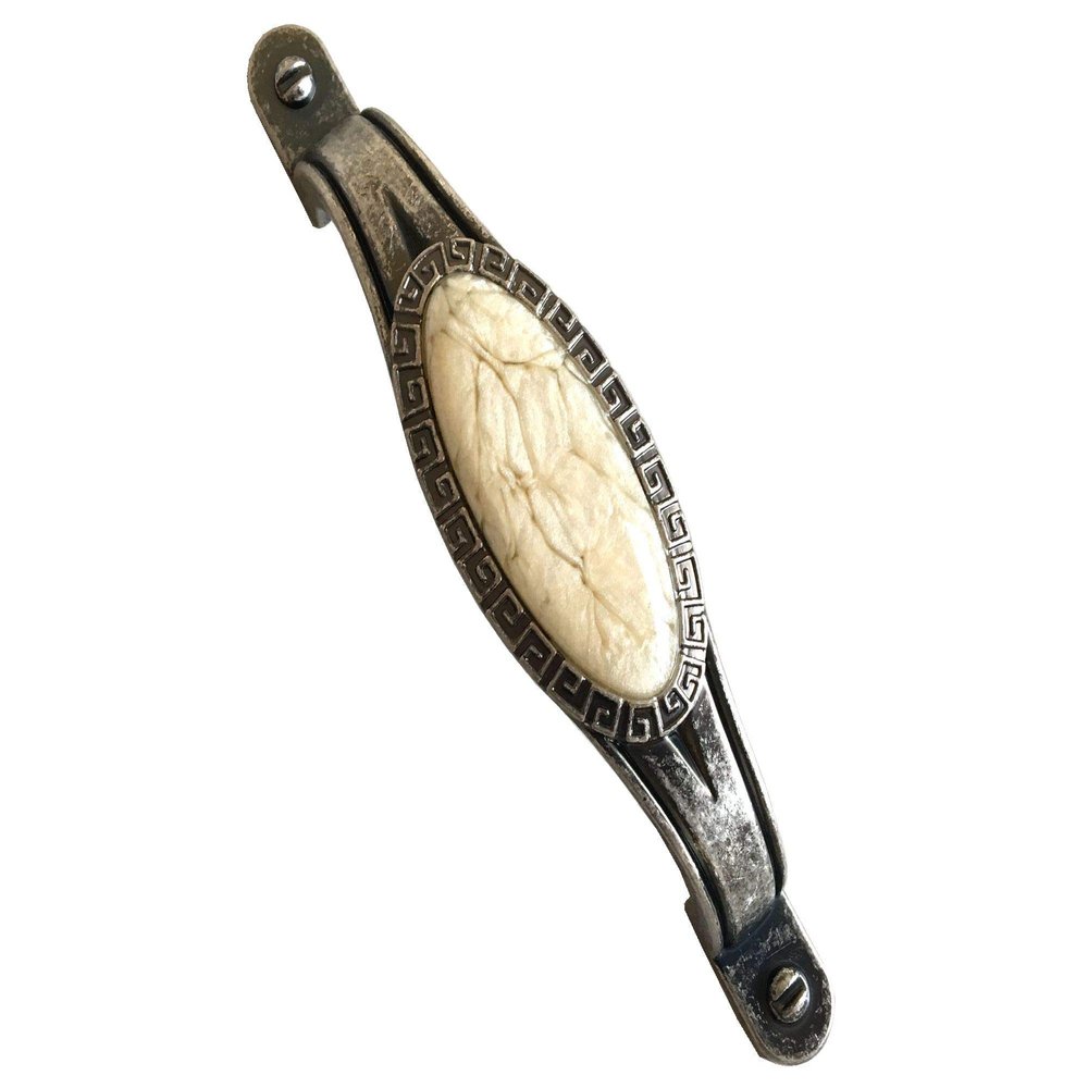 JCAKES 2.5" 3.75" 5" Cream Antique Pewter Drawer Pull Knob Cabinet Handle Dresser Pulls Kitchen Door Handles Hardware 64 96 128 mm Centers/C-C:2.5" (Size : L:5.4" (136 mm)/C-C:3.75" (96 mm))