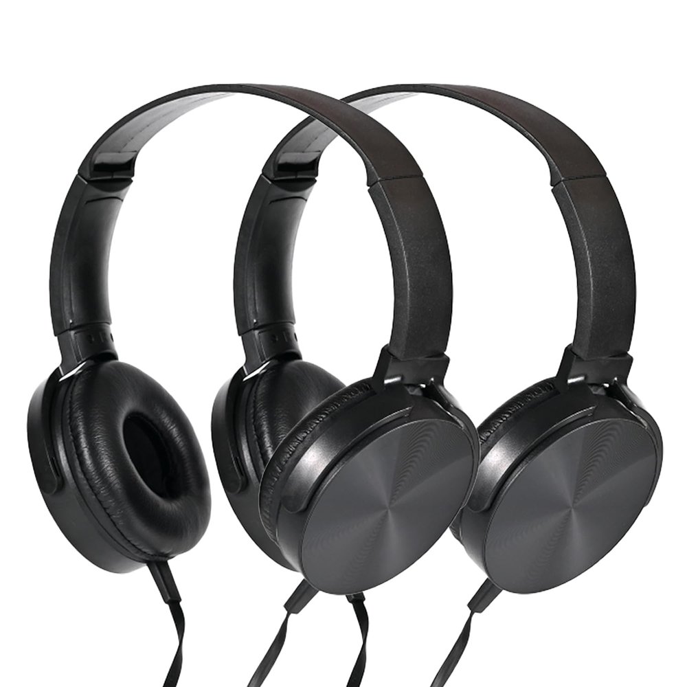 Yoley Kids Headphones for School Bulk 2 Pack,Durable Wired Classroom Headphones for Kids,Students,Children Toddler Teen Boys Girls and Adult