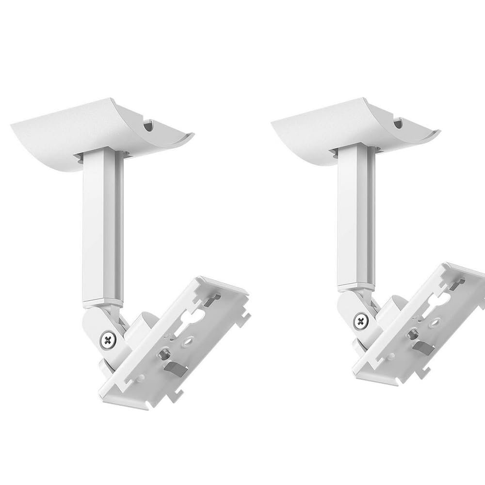 Coyktonty Speaker Wall Mount for Bose UB-20 Series II,Compatible with All Bose CineMate Lifestyle ST535 ST525 ST520 535III 525III Speakers Mounting Brackets (Not for Lifestyle 650) (White+White)
