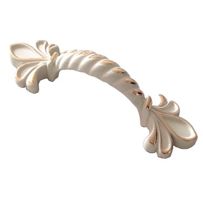 JCAKES 2.5" C-C Fleur De Lis Cabinet Pull Handle Knob Dresser Knob Drawer Handle Dresser Pulls Kitchen Door Handles Hardware 64 mm Centers