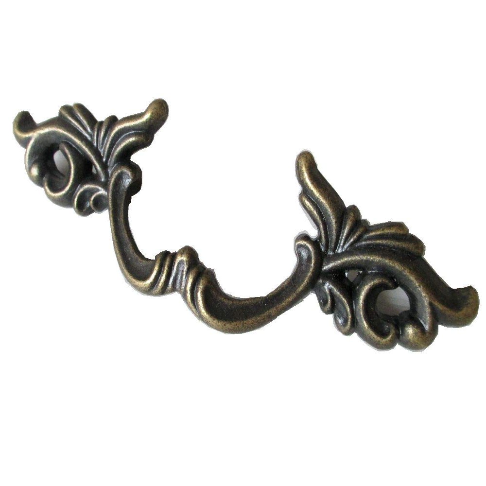 FJYDM 2.5" Vintage Look Drawer Pull Antique Bronze Cabinet Handle Dresser Pulls Kitchen Door Handles Hardware 2 1/2" 64 mm Centers