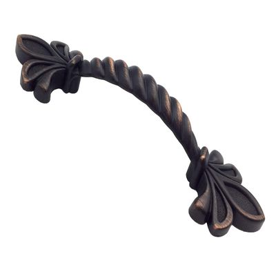 JCAKES 2.5" C-C Fleur De Lis Cabinet Pull Handle Knob Dresser Knob Drawer Handle Dresser Pulls Kitchen Door Handles Hardware 64 mm Centers