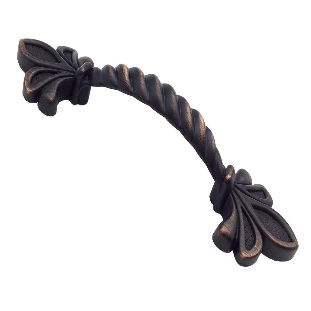 JCAKES 2.5" C-C Fleur De Lis Cabinet Pull Handle Knob Dresser Knob Drawer Handle Dresser Pulls Kitchen Door Handles Hardware 64 mm Centers