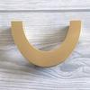 JCAKES Brushed Gold Drawer Pull Dresser Knob Cabinet Handle Kitchen Hardware (Color : Semicircle Drawer Pull) view 2
