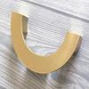 JCAKES Brushed Gold Drawer Pull Dresser Knob Cabinet Handle Kitchen Hardware (Color : Semicircle Drawer Pull) view 4