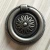 JCAKES 2.1" Dia Single Drop Pull Ring Knob Drawer Pull Pendant Dresser Pull Handles Antique Black Bronze Pewter Brushed Nickel Steel (Color : Antique Pewter) view 2