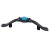 JCAKES 3" C-C Blue Gem Knob Natural Stone Drawer Pull Knob Cabinet Handle Dresser Pulls Antique Pewter Kitchen Handles Hardware 76 mm Centers/C-C: 3" (Size : L:4.9) view 2