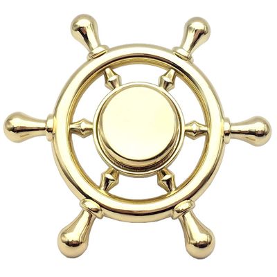 JCAKES Dia 2.75" Rudder Knob Drawer Pull Dresser Knob Pull Handles Cabinet Knob Black Gold Antique Bronze Silver Chrome Nautical Hardware (Color : Polished Gold)