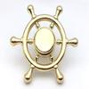 JCAKES Dia 2.75" Rudder Knob Drawer Pull Dresser Knob Pull Handles Cabinet Knob Black Gold Antique Bronze Silver Chrome Nautical Hardware (Color : Polished Gold) view 2