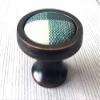 JCAKES 3.75" 5" C-C Green Gingham Ceramic Drawer Pull Knob Cabinet Handle Dresser Pulls Kitchen Door Handles Porcelain Hardware Oil Rubbed Bronze 96 128 mm Centers/C-C:5" (Size : Dia: 1.37" (35 mm)) view 2