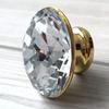 JCAKES 3.75" C-C Crystal Drawer Pull Gold Glass Cabinet Handle Dresser Pulls Door Handles Kitchen Hardware 96 mm Centers/C-C: 3.75" (Size : Knob- Dia 1.2" (30 mm)) view 2