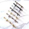 JCAKES 3" C-C Bamboo Drawer Pull Brushed Gold Cabinet Handle Dresser Pulls Kitchen Door Handles Hardware 76 mm Centers (Color : Polished Gold) view 4
