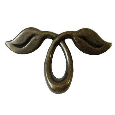 JCAKES 2" C-C Vintage Style Leafy Drawer Pull Dresser Handles Leaf Dresser Pulls Cabinet Knob Hardware Antique Bronze Black White 50 mm Centers