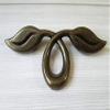 JCAKES 2" C-C Vintage Style Leafy Drawer Pull Dresser Handles Leaf Dresser Pulls Cabinet Knob Hardware Antique Bronze Black White 50 mm Centers view 2