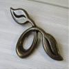 JCAKES 2" C-C Vintage Style Leafy Drawer Pull Dresser Handles Leaf Dresser Pulls Cabinet Knob Hardware Antique Bronze Black White 50 mm Centers view 3