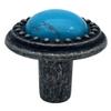 JCAKES 3" C-C Blue Gem Knob Natural Stone Drawer Pull Knob Cabinet Handle Dresser Pulls Antique Pewter Kitchen Handles Hardware 76 mm Centers/C-C: 3" (Size : Knob Dia: 1" (25 mm)) view 1