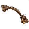 JCAKES 2.5" C-C Fleur De Lis Antique Copper Cabinet Pull Handle Knob Dresser Knob Drawer Handle Dresser Pulls Kitchen Door Handles Hardware 64 mm Centers view 1