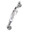 JCAKES Crystal Knob Drawer Pull Knobs Glass Cabinet Handle Knob Dresser Pulls Door Handles Polished Chrome Kitchen Hardware (Size : Length: 5.1" (110 mm)/C-C: 3.75" (96 mm)) view 1