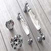JCAKES Crystal Knob Drawer Pull Knobs Glass Cabinet Handle Knob Dresser Pulls Door Handles Polished Chrome Kitchen Hardware (Size : Length: 5.1" (110 mm)/C-C: 3.75" (96 mm)) view 3